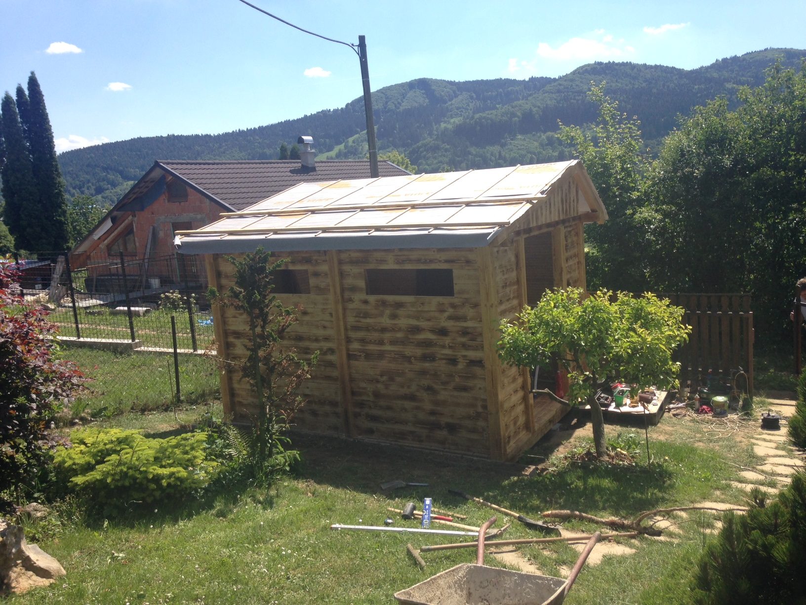 Výroba a montáž dreveného záhradného domčeka, Žilina